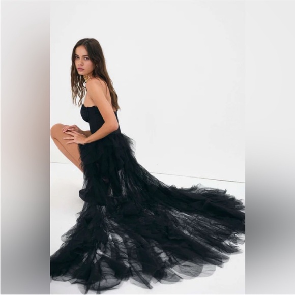 NWT For Love and Lemons black bustier dress - Picture 2 of 12